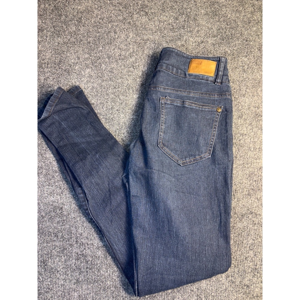 Papaya Premium Jeans Women's Size 9 Blue Denim Stretch Low Rise‎ Boho Skinny Leg